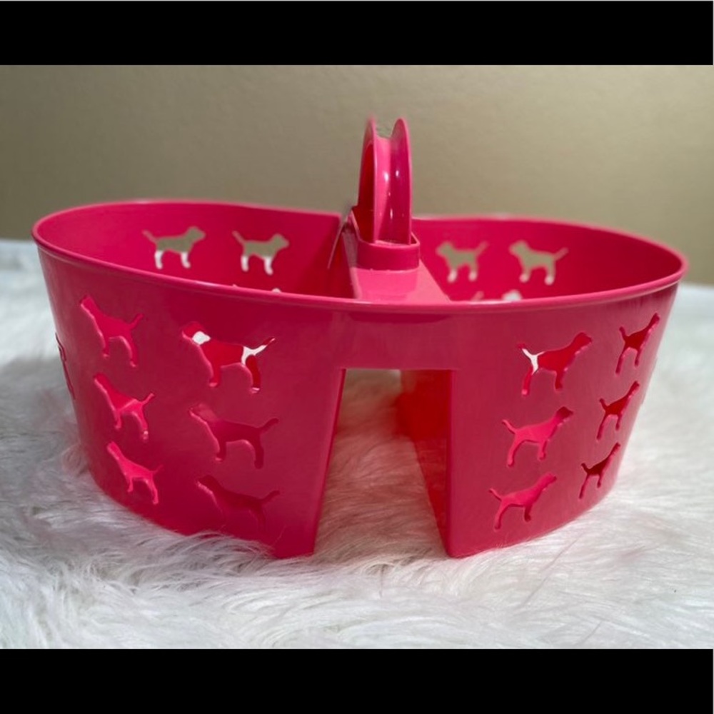 VS pink shower caddy